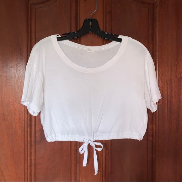 Garage Cropped Tee with Drawstring - Picture 1 of 1